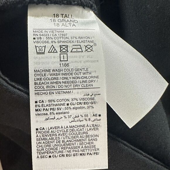 Old Navy High Rise Pixie Flared Pants Womens 18T Tall Secret Smooth Pockets NEW - Picture 14 of 14